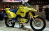 На выставке показали ретро-мотоцикл Suzuki для ралли-рейдов