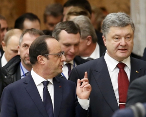 Порошенко и Олланд нашли общий язык в требованиях к России