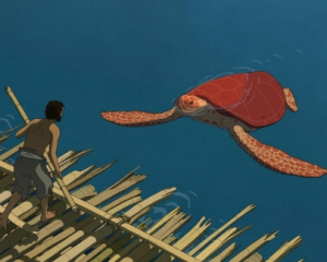 Бежать из безлюдного острова мужчине мешает красная черепаха