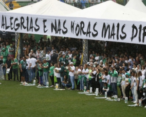 В Бразилии простились с погибшими футболистами
