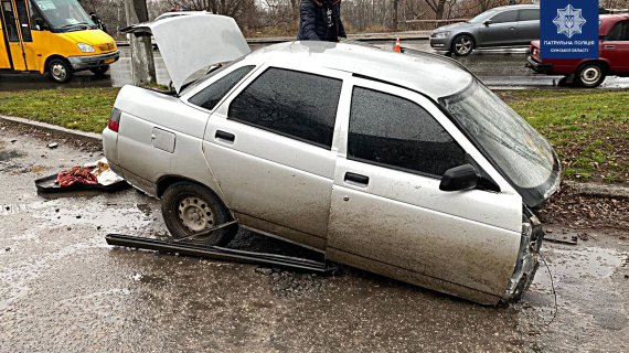 19-летний мужчина влетел в электроопору и чудом уцелел