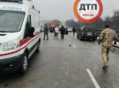 У Броварах під  Києвом через ожеледицю  зіткнулися 9 авто