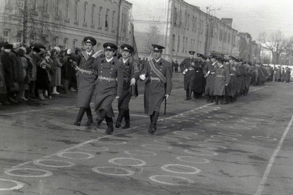 Первая присяга ВСУ: личный состав 55 полка связи в расположении части, 1991