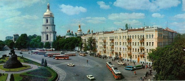 Софийская площадь в Киеве, 1980-е годы