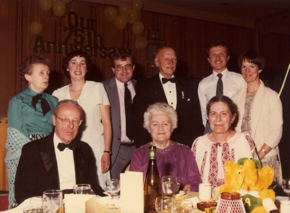 Празднование 75-летия Юрия Шевелева в Эдмонтоне в Канаде, 1983 год