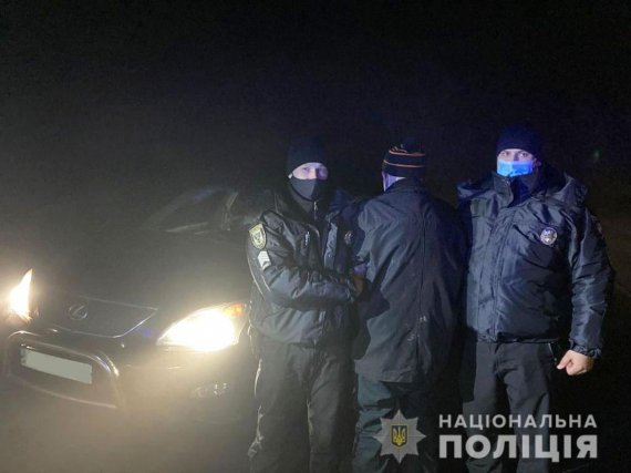 Машину догнали в Рожнах Броварского района Киевской области