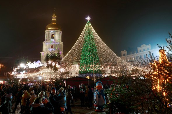 Главная елка Украины на Софийской площади