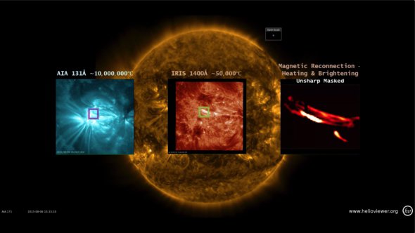 Ученые смогли зафиксировать нановспышки на Солнце