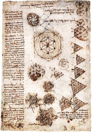 У Кодексі зібрані малюнки і креслення, що показують інтерес Леонардо да Вінчі до різних областей знання: аеродинаміки, музики, зброї, математики, ботаніки. Нараховує 1119 сторінок, зібрані в 12 томів. 