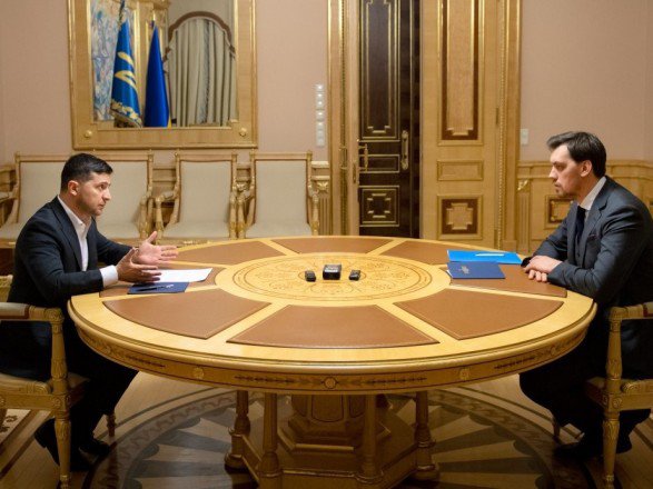 Президент Зеленский на встрече с Гоначруком после публикации аудиозаписей, 17 января 2020 года.