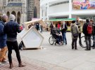 В немецком городе Ульме установили капсулы для экстремальной ночевки бездомных на улице