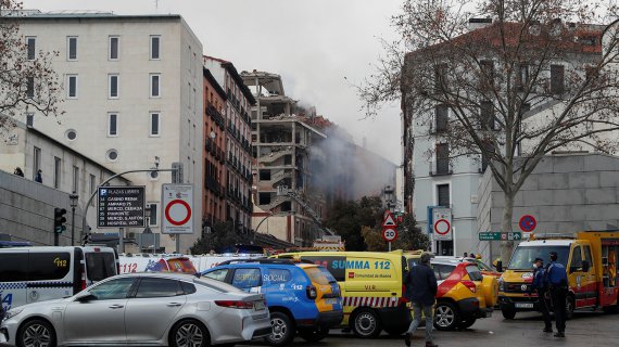 В центре Мадрида произошел мощный взрыв.