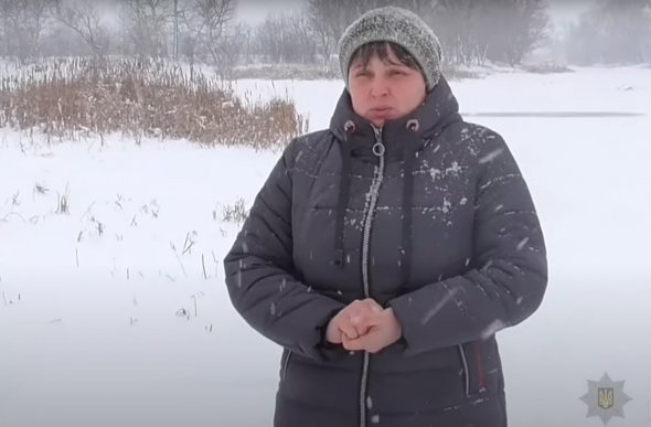 Ольгу бабич и ее смесью из ледяной воды спас полицейский