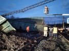 На железной дороге под Днепром произошла авария - сошли с рельсов вагоны товарного поезда