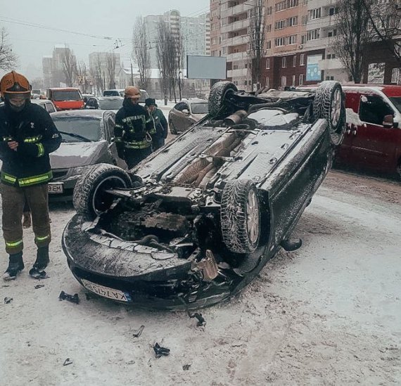 Наслідки заметілі в Києві