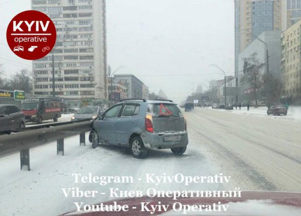 Наслідки заметілі в Києві