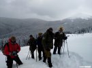 Военные в сложных погодных условиях поднялись на Говерлу