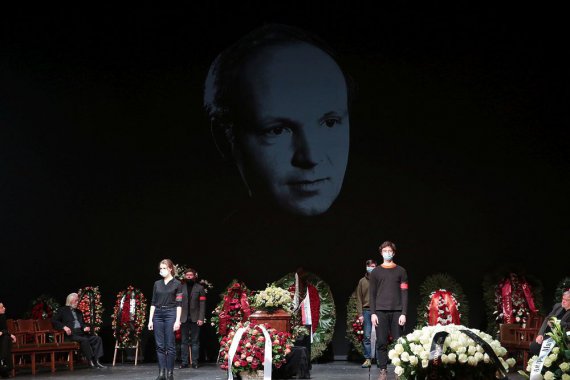У Москві   попрощалися з відомим радянським і російським актором Андрієм М'ягковим, який помер 18 лютого на 83-му році життя