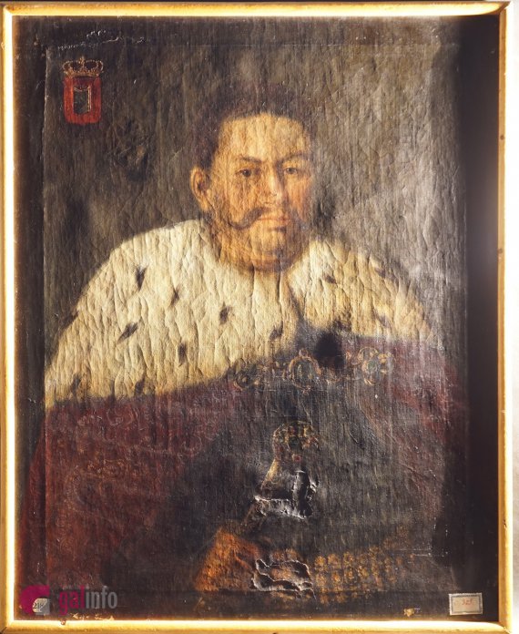 Во Львове под портретом короля нашли изображение неизвестного человека