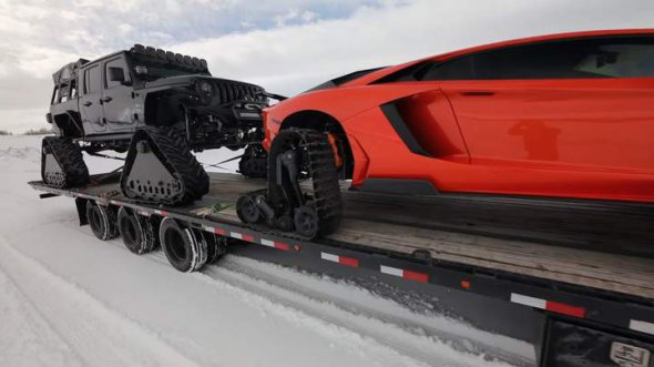Lamborghini превратили в танк