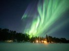 В небе над городом Торассиеппи в Лапландии наблюдалось фантастическое северное сияние