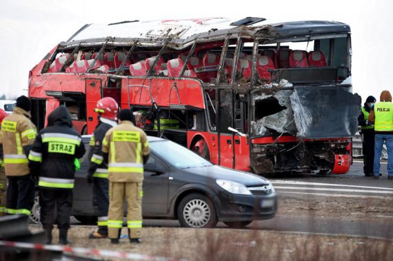 В Польше разбился автобус с украинскими. Шестеро погибли, еще 35 - госпитализированы