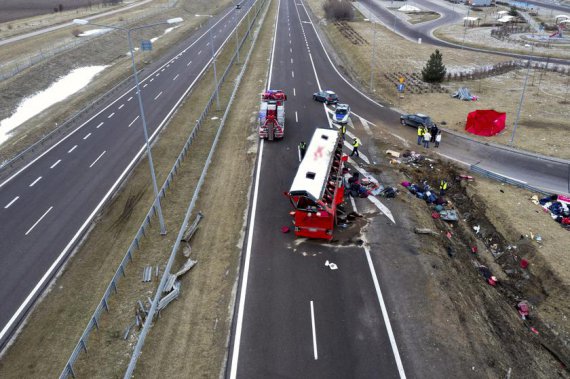 В Польше разбился автобус с украинцами. 5 погибли. В больницах остается 25 пострадавших