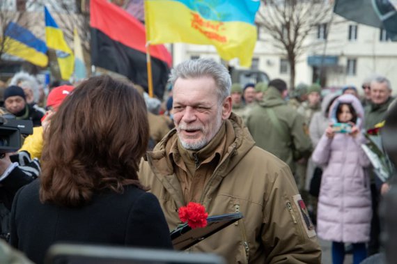 В Киеве прошли торжества по случаю Дня украинского добровольца.