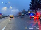 На Черкащині Scoda влетіла під   вантажівку  загорілася.  23-річний водій загинув на місці