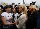 Надія Савченко була обрана народним депутатом від “Батьківщини”. 