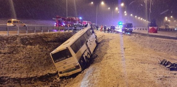 На юге Польши разбился автобус с украинцами. Один человек погиб, еще 5 травмированы