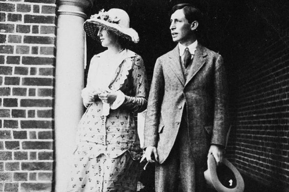 Вирджиния со своим мужем Леонардом Вулфом. Пара поженилась в 1912 году