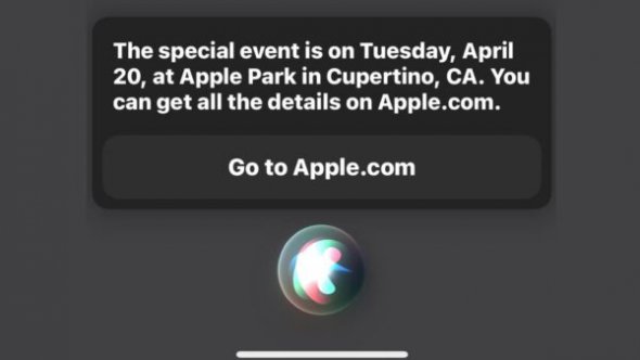 Siri назвал дату следующей презентации Apple