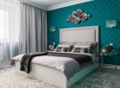 Бірюзова спальня - особливості кольору