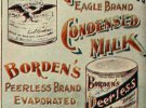 Реклама сгущенного молока производства The New York Condensed Milk Company - предприятия, основанного Гейлом Борден