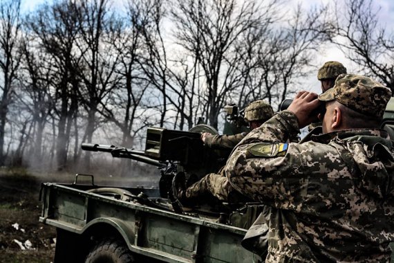 Танкісти ЗС України і Нацгвардії спільно вдосконалювали військові навички. Фото: facebook.com/pressjfo.news