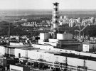Вид на Чорнобильську атомну електростанцію в колишньому Радянському Союзі 4 травня 1984-го. Місто Прип'ять побудоване 1970-го  для робітників електростанції. 