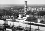 Вид на Чернобыльскую атомную электростанцию в бывшем Советском Союзе 4 мая 1984-го. Город Припять построено в 1970 для рабочих электростанции.