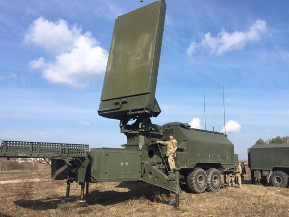Радиолокационная станция 35Д6М на боевом дежурстве Воздушных Сил Украины