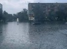 Червоноград на Львовщине затоплен. Дороги превратились в реки. Затоплены подвалы домов и больницы