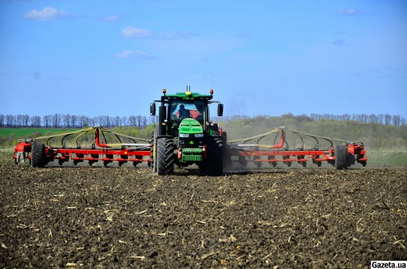 Сельскохозяйственные земли в Украине в основном засеянные зерновыми