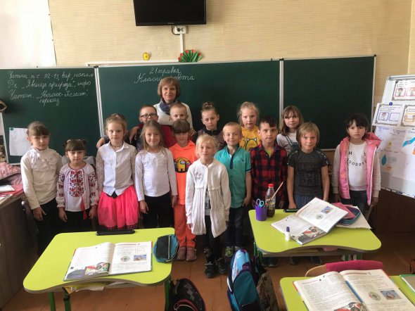Ірина Король працює в тому ж класі, де вчився Олександр Зінченко. Фото Юрій Стригун, Gazeta.ua