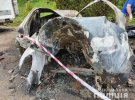 На Харьковщине Volkswagen CC влетел в билборд и загорелся. 29-летний водитель погиб на месте