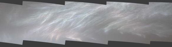 Перламутровые облака на Марсе. Фото: NASA