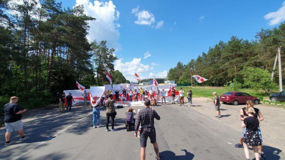 Белорусы протестовали против режима Лукашенко
