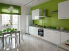 Особливості салатового кольору в дизайні кухні