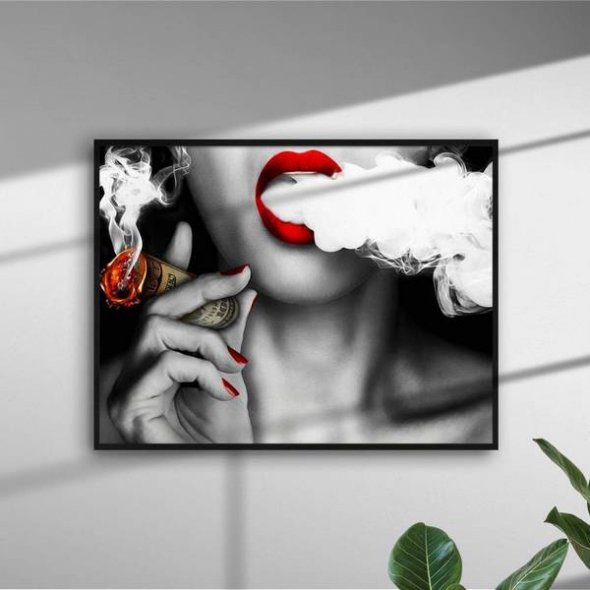 Картина Дівчина палить