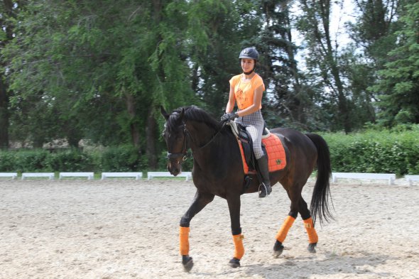 Карина Журавлева уже 6 лет занимается конным спортом