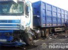 На Полтавщині при зіткненні вантажівок загинув водій та травмована пасажирка
