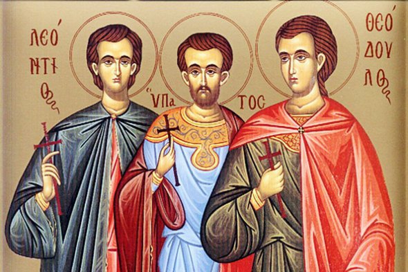 1 июля чествуют мучеников Леонтия, Ипатия и Феодула